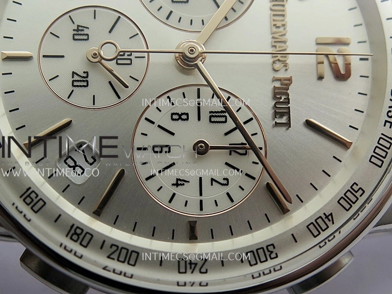 Code 11.59 Chrono 26393 SS APSF 1:1 Best Edition Silver Dial On Gray Leather Strap Super Clone SA4401